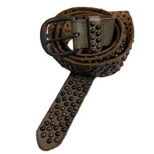 CowboysBelt Dot Stud Belt Leather Belt